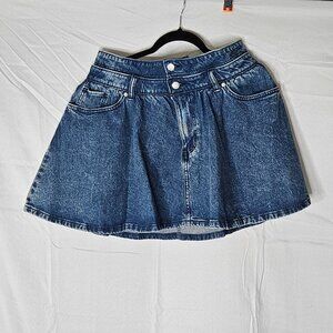 Cute SCOOP Women's Denim Mini Skirt w/Double Waistband - Size 8 - NWT